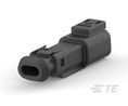 DT04-2P-TN82 REC 2P BLK N SNAPXCAP Combination Line Connector 2 Contact(s), Pack of 200 pieces